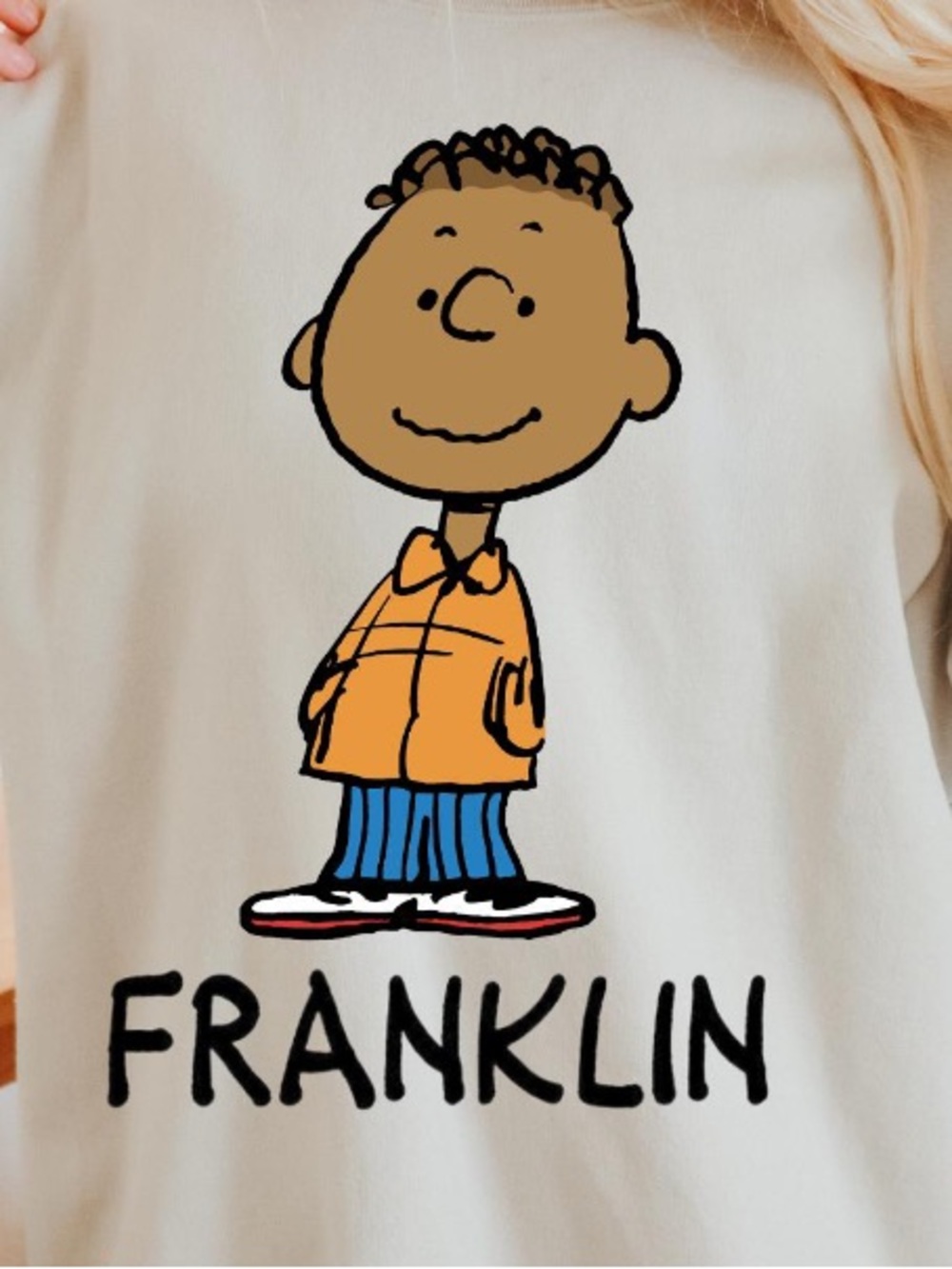 Franklin Peanuts Character Custom Graphic Tee